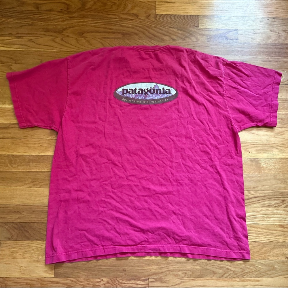 Vintage Patagonia Beneficial T’s Oval Logo Shirt Men’s 2XL Red